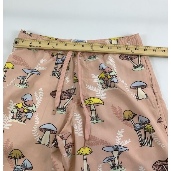 Fresh Prints Of Bel Air Swim Trunks Pink Mushrooms Drawstring Pockets Mens Small - Picture 6 of 9